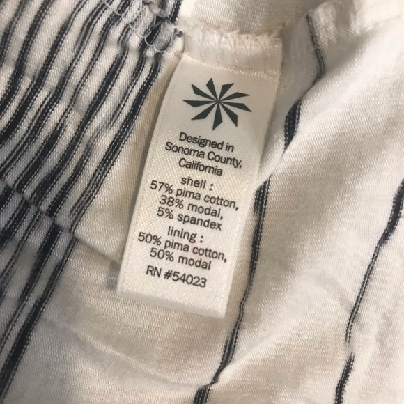 Athleta Stripe Midi Tank Dress Black White Size S - Picture 6 of 6